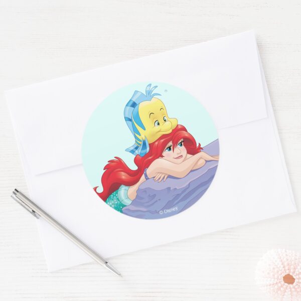 Ariel___Besties-Life's_Treasure_Classic_Round_Sticker_3 Ariel Besties Lifes Treasure Classic Round Sticker