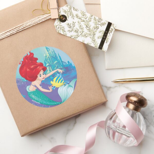 Ariel___Besties_Rule_Classic_Round_Sticker_5 Ariel Besties Rule Classic Round Sticker