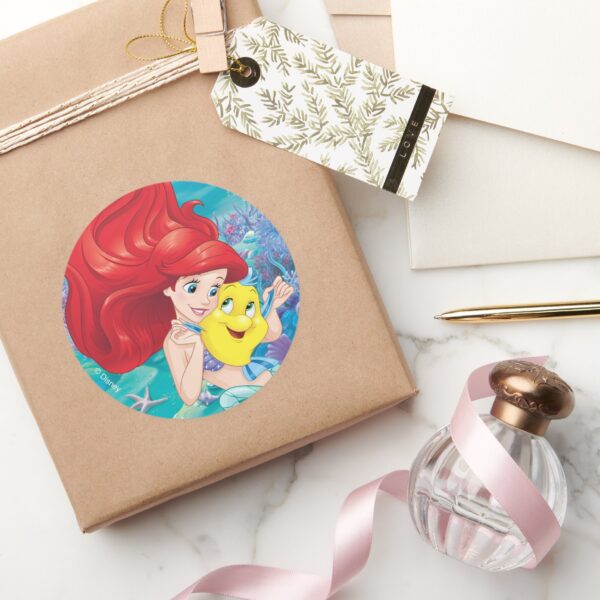 Ariel___Make_Time_For_Buddies_Classic_Round_Sticker_5 Ariel Make Time For Buddies Classic Round Sticker