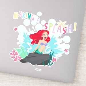 Ariel Making A Splash Sticker