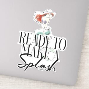 Ariel Ready To Make A Splash Sticker