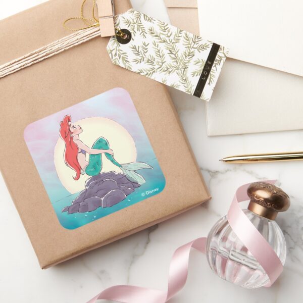 Ariel___The_Little_Mermaid_-_Pearlescent_Princess_Square_Sticker_5 Ariel The Little Mermaid Pearlescent Princess Square Sticker