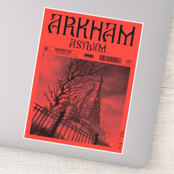 Arkham_Asylum__Restricted_Sticker_1 Arkham Asylum Restricted Sticker