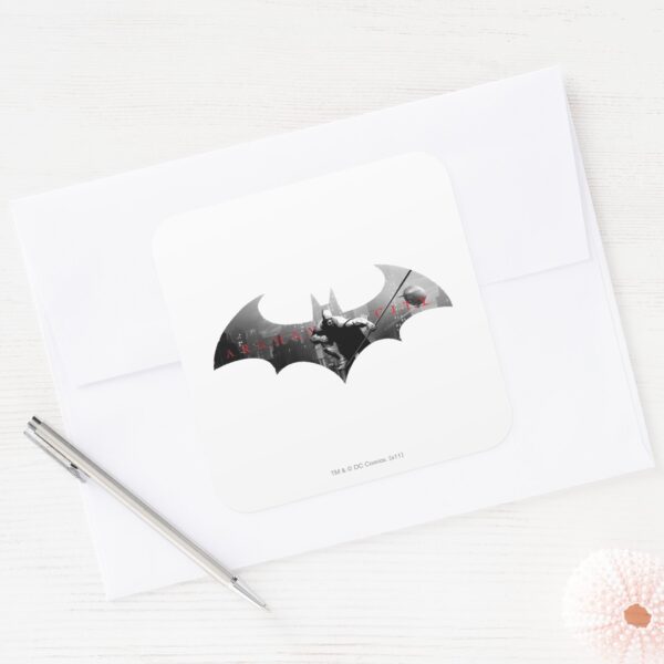 Arkham_City_Bat_Symbol_Square_Sticker_3 Arkham City Bat Symbol Square Sticker