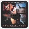 Arkham City Escape Is Impossible Square Sticker