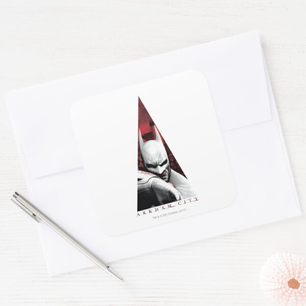 Arkham City Triangle Square Sticker