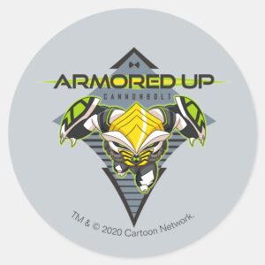Armored Up Omni Kix Cannonbolt Classic Round Sticker