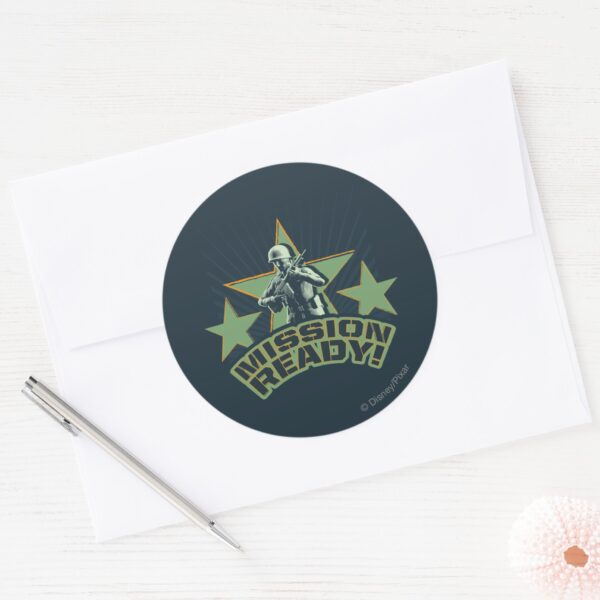 Army_Sarge__Mission_Ready_Classic_Round_Sticker_3 Army Sarge Mission Ready Classic Round Sticker