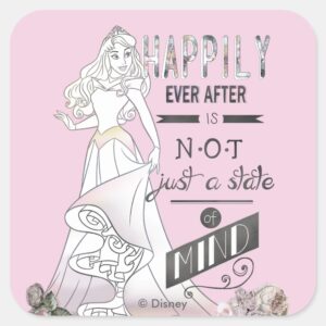 Aurora_-_Happily_Ever_After_Square_Sticker_1 Aurora Happily Ever After Square Sticker