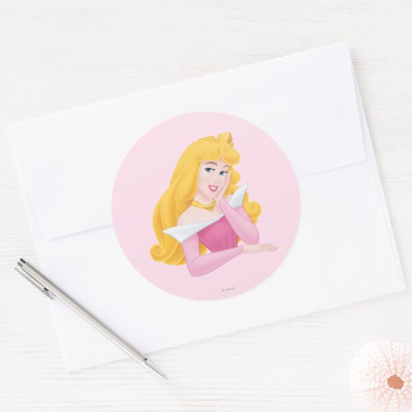 Aurora_Headshot_Classic_Round_Sticker_3 Aurora Headshot Classic Round Sticker