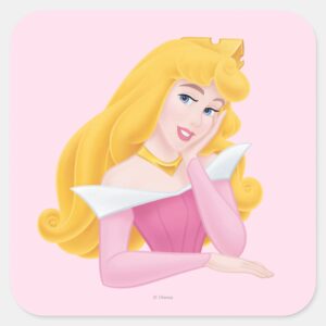 Aurora Headshot Square Sticker