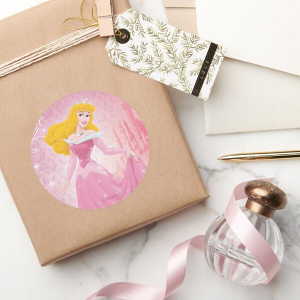 Aurora_Princess_Classic_Round_Sticker_5 Aurora Princess Classic Round Sticker