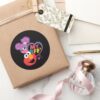 BFF Abby And Elmo Classic Round Sticker