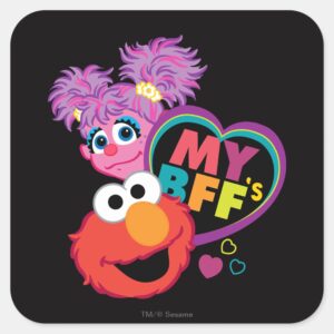 BFF_Abby_and_Elmo_Square_Sticker_1 BFF Abby And Elmo Square Sticker