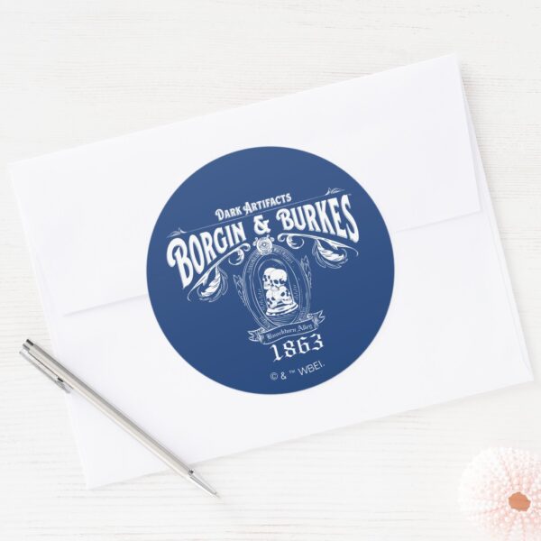 BORGIN_&_BURKES™_Dark_Artifacts_Store_Graphic_Classic_Round_Sticker_3 BORGIN BURKES™ Dark Artifacts Store Graphic Classic Round Sticker
