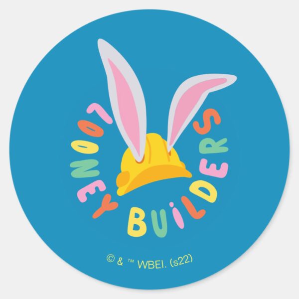BUGS_BUNNY_BUILDERS™__Hard_Hat_Circle_Logo_Classic_Round_Sticker_1 BUGS BUNNY BUILDERS™ Hard Hat Circle Logo Classic Round Sticker