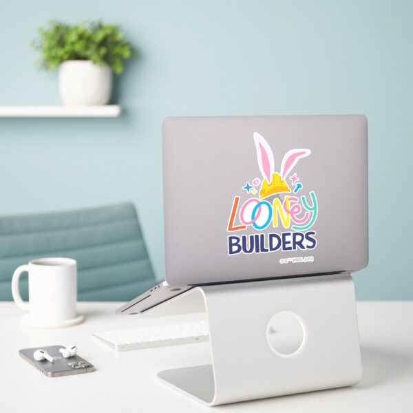 BUGS_BUNNY_BUILDERS™__Hard_Hat_Stacked_Logo_Sticker_3 BUGS BUNNY BUILDERS™ Hard Hat Stacked Logo Sticker