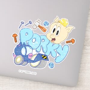 BUGS_BUNNY_BUILDERS™__Porky_Sketch_Art_Sticker_1 BUGS BUNNY BUILDERS™ Porky Sketch Art Sticker