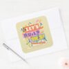 BUGS BUNNY BUILDERS™ Lets Build This Work Site Square Sticker