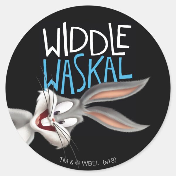 BUGS_BUNNY™-_Widdle_Waskal_Classic_Round_Sticker_1 BUGS BUNNY™ Widdle Waskal Classic Round Sticker