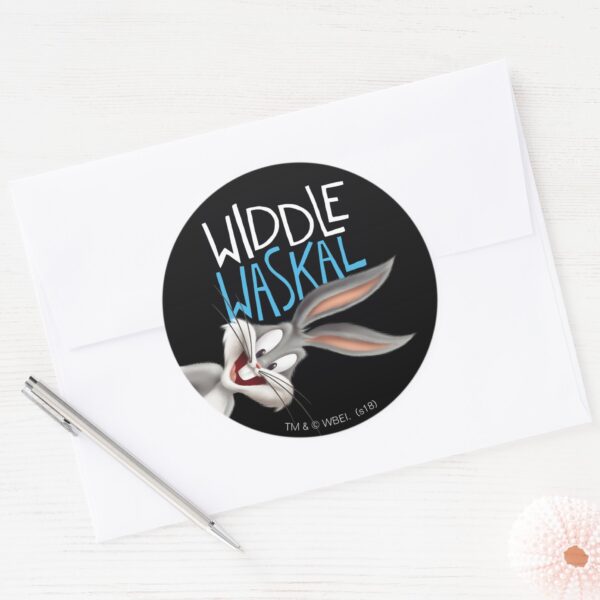 BUGS_BUNNY™-_Widdle_Waskal_Classic_Round_Sticker_3 BUGS BUNNY™ Widdle Waskal Classic Round Sticker
