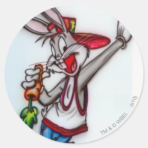BUGS_BUNNY™_Airbrush_Classic_Round_Sticker_1 BUGS BUNNY™ Airbrush Classic Round Sticker