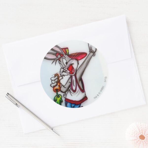 BUGS_BUNNY™_Airbrush_Classic_Round_Sticker_3 BUGS BUNNY™ Airbrush Classic Round Sticker