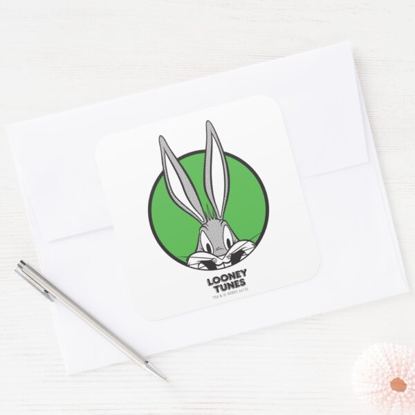 BUGS_BUNNY™_Dotty_Icon_Square_Sticker_3 BUGS BUNNY™ Dotty Icon Square Sticker