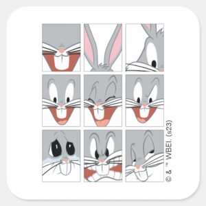 BUGS BUNNY™ Expression Blocks Square Sticker