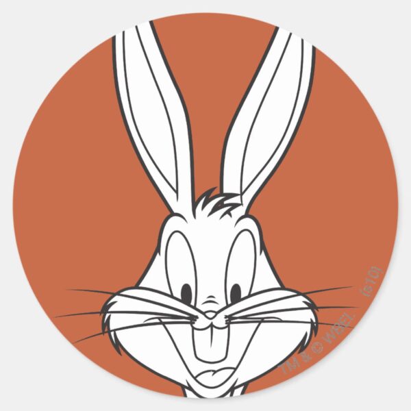 BUGS_BUNNY™_Face_Smiling_Classic_Round_Sticker_1 BUGS BUNNY™ Face Smiling Classic Round Sticker
