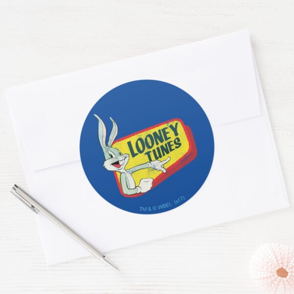 BUGS_BUNNY™_LOONEY_TUNES™_Retro_Patch_Classic_Round_Sticker_3 BUGS BUNNY™ LOONEY TUNES™ Retro Patch Classic Round Sticker