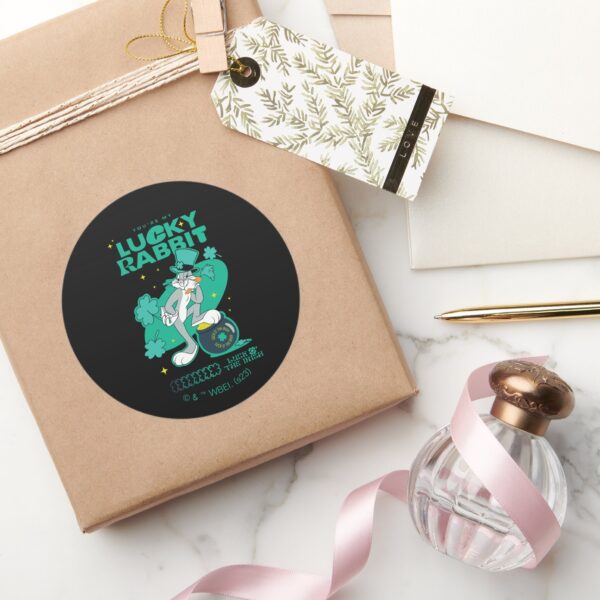 BUGS_BUNNY™_Lucky_Rabbit_Classic_Round_Sticker_5 BUGS BUNNY™ Lucky Rabbit Classic Round Sticker