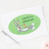 BUGS_BUNNY™_Lying_Down_Eating_Carrot_Oval_Sticker_3 BUGS BUNNY™ Lying Down Eating Carrot Oval Sticker