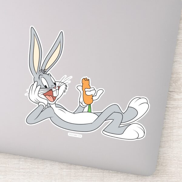 BUGS BUNNY™ Lying Down Eating Carrot Sticker