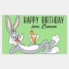 BUGS_BUNNY™_Lying_Down___Happy_Birthday_Rectangular_Sticker_1 BUGS BUNNY™ Lying Down Happy Birthday Rectangular Sticker