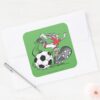 BUGS_BUNNY™_Playing_Soccer_Square_Sticker_3 BUGS BUNNY™ Playing Soccer Square Sticker