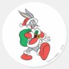 BUGS_BUNNY™_Santa_Classic_Round_Sticker_1 BUGS BUNNY™ Santa Classic Round Sticker