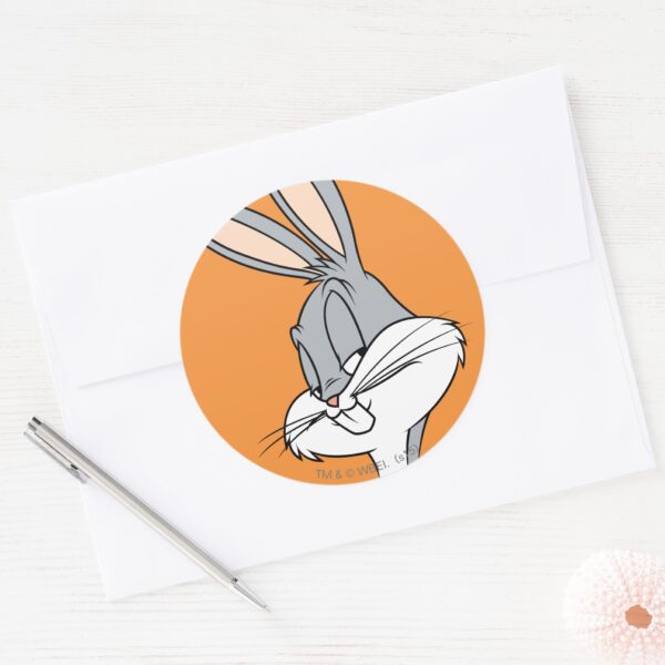 BUGS_BUNNY™_Sideways_Glance_Classic_Round_Sticker_3 BUGS BUNNY™ Sideways Glance Classic Round Sticker