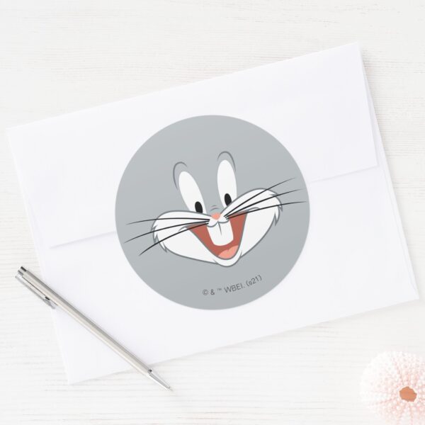 BUGS BUNNY™ Smile Classic Round Sticker