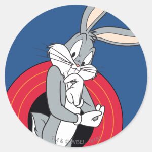 BUGS BUNNY™ Through LOONEY TUNES™ Rings Classic Round Sticker
