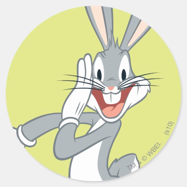 BUGS_BUNNY™_Whispering_2_Classic_Round_Sticker_1 BUGS BUNNY™ Whispering 2 Classic Round Sticker
