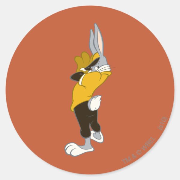BUGS_BUNNY™_Wind_Up_Classic_Round_Sticker_1 BUGS BUNNY™ Wind Up Classic Round Sticker