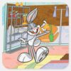 BUGS BUNNY™ With Carrot Square Sticker