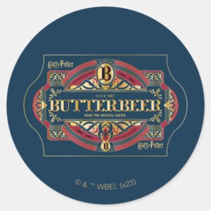 BUTTERBEER™ Horizontal Logo Classic Round Sticker