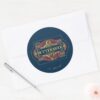BUTTERBEER™_Horizontal_Logo_Classic_Round_Sticker_3 BUTTERBEER™ Horizontal Logo Classic Round Sticker