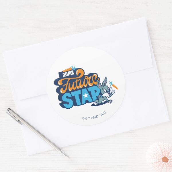 Baby_BUGS_BUNNY™_-_Future_Star_Classic_Round_Sticker_3 Baby BUGS BUNNY™ Future Star Classic Round Sticker