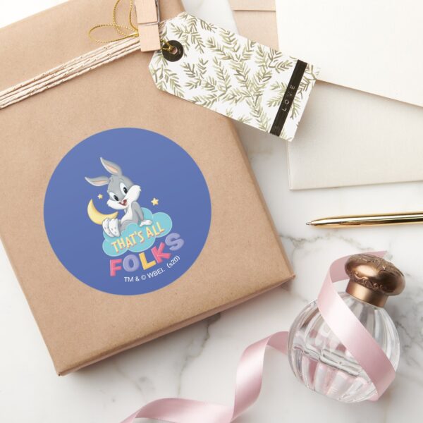 Baby_BUGS_BUNNY™___That's_All_Folks_Classic_Round_Sticker_5 Baby BUGS BUNNY™ Thats All Folks Classic Round Sticker