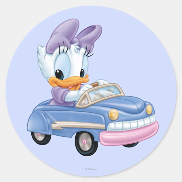 Baby_Daisy_Duck_Classic_Round_Sticker_1 Baby Daisy Duck Classic Round Sticker