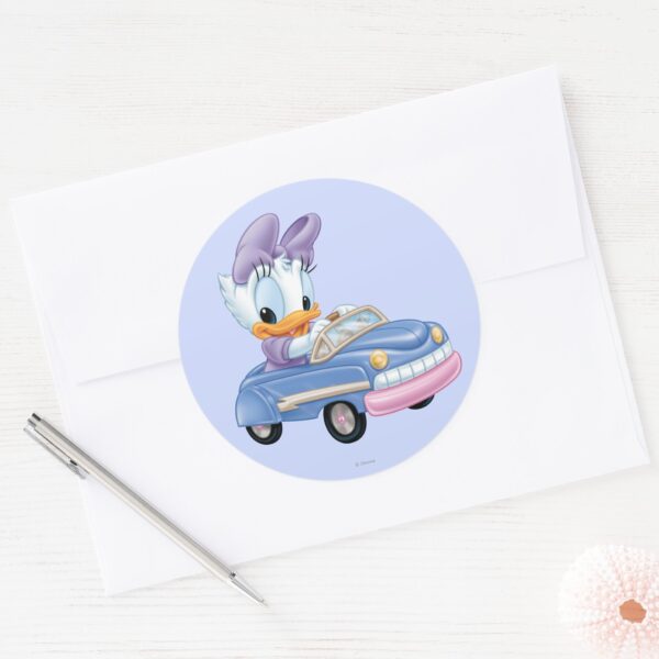 Baby_Daisy_Duck_Classic_Round_Sticker_3 Baby Daisy Duck Classic Round Sticker