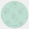Baby_LOONEY_TUNES™_Winter_Pattern_Classic_Round_Sticker_1 Baby LOONEY TUNES™ Winter Pattern Classic Round Sticker